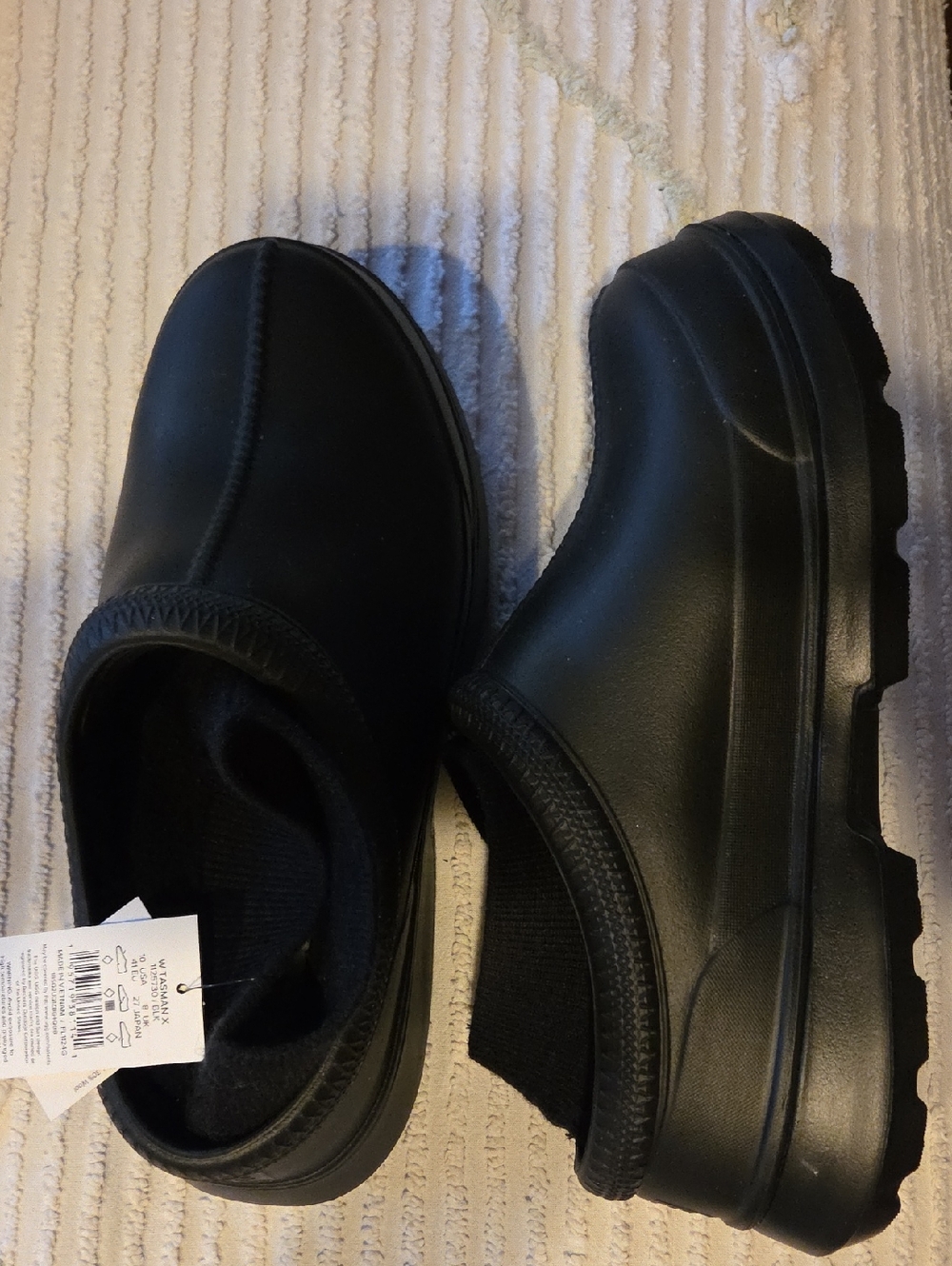 UGG Black Rubber Slide Clogs Size 10 - Picture 7 of 8